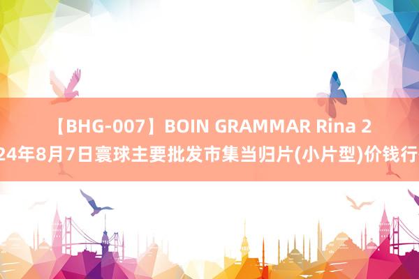 【BHG-007】BOIN GRAMMAR Rina 2024年8月7日寰球主要批发市集当归片(小片型)价钱行情