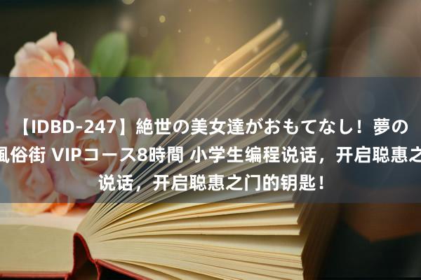 【IDBD-247】絶世の美女達がおもてなし！夢の桃源郷 IP風俗街 VIPコース8時間 小学生编程说话，开启聪惠之门的钥匙！