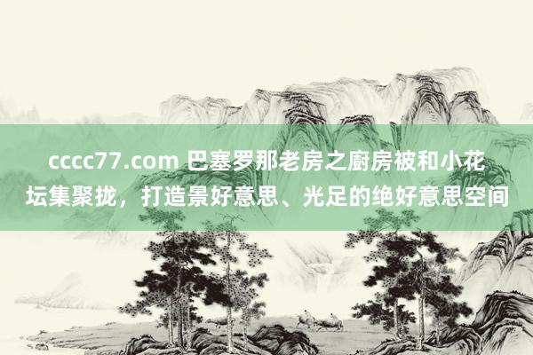 cccc77.com 巴塞罗那老房之廚房被和小花坛集聚拢，打造景好意思、光足的绝好意思空间